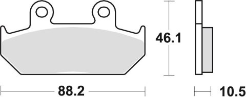 TRW ZF KLOCKI HAMULCOWE KH124 KH412 ORGANIC HONDA VT 600 SHADOW 89-93, XL 600V TRANSALP 91-93, NX DOMINATOR 650 88-90, XRV 650 A TRW ZF KLOCKI HAMULCOWE KH124 KH412 ORGANIC HONDA VT 600 SHADOW 89-93, XL 600V TRANSALP 91-93, NX DOMINATOR 650 88-90, XRV 650 A