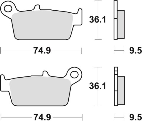 TRW ZF KLOCKI HAMULCOWE KH131 ORGANIC HONDA CRF 230 08-10, XR 250 88-97, XR 600 91-99, YAMAHA WR 125 98-07, TYŁ TRW ZF KLOCKI HAMULCOWE KH131 ORGANIC HONDA CRF 230 08-10, XR 250 88-97, XR 600 91-99, YAMAHA WR 125 98-07, TYŁ