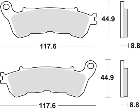 TRW ZF KLOCKI HAMULCOWE KH388 SINTER STREET HONDA CBF 500 04-08, CBF 600 04-15, NT 700 V 06-13, XL 700 V 08-13, XL 1000 V 04-13, TRW ZF KLOCKI HAMULCOWE KH388 SINTER STREET HONDA CBF 500 04-08, CBF 600 04-15, NT 700 V 06-13, XL 700 V 08-13, XL 1000 V 04-13,