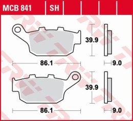 TRW ZF KLOCKI HAMULCOWE KH496 ORGANIC HONDA CBF 500 / CB500 X / CBR500 13-, CB 650 F / CBR 600 14-, NC 750 14-, KAWASAKI VERSYS 