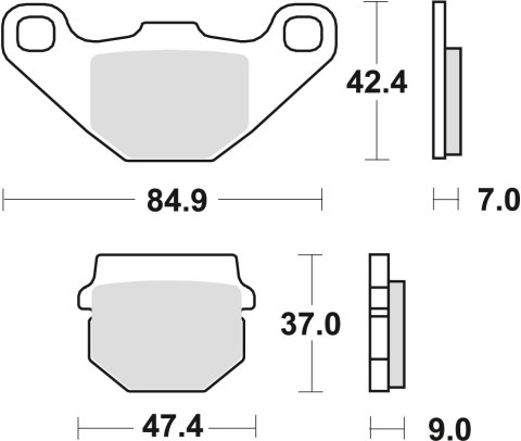 TRW ZF KLOCKI HAMULCOWE KH83 ORGANIC DERBI SENDA 50 12-17, KAWASAKI KLX 110 10-, KMX 125 87-98, SUZUKI UE 125 / 150 01-03, PRZÓD TRW ZF KLOCKI HAMULCOWE KH83 ORGANIC DERBI SENDA 50 12-17, KAWASAKI KLX 110 10-, KMX 125 87-98, SUZUKI UE 125 / 150 01-03, PRZÓD