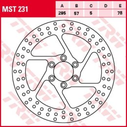 TRW ZF TARCZA HAMULCOWA PRZÓD SUZUKI INTRUDER VS 600 95-97, VS 750 87-91, VS 800 92-00, VS 1400 87-10