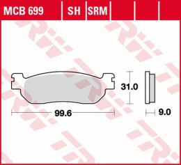 TRW ZF KLOCKI HAMULCOWE KH275 SINTER YAMAHA YP/XP 125 X-MAX '10-, VP 250 X-CITY '07-'16, YP 250 MAJESTY '98-'03, YP 250 X-MAX '0
