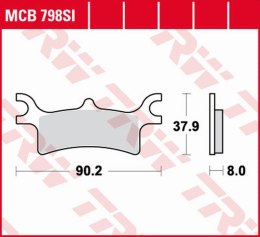 TRW ZF KLOCKI HAMULCOWE KH314 SINTER OFFROAD POLARIS SPORTSMAN 400 '03-'05, SPORTSMAN 450 '06-'07, SPORTSMAN 500 '03-'08, SCRAMB