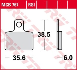 TRW ZF KLOCKI HAMULCOWE KH351 ORGANIC GAS GAS TXT 125/200/250/280/300 '04-'11, SHERCO TRIALS 125/250/290/320 '06-, HONDA COTA 30