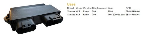 DZE MODUŁ ZAPŁONU CDI YAMAHA YXR 700 RHINO '08-'11 (OEM 5B4-8591A-00, 5B4-8591A-01)