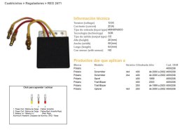 DZE REGULATOR NAPIĘCIA POLARIS SCRAMBLER 400 '00-'02; TRAIL BLAZER 250/400 '99-'03 (4060208) (ESR958)