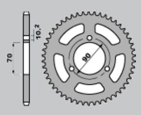 JR ZĘBATKA TYLNA 239 42 HONDA MTX 80R '83-'86 (JTR239.42) JR ZĘBATKA TYLNA 239 42 HONDA MTX 80R '83-'86 (JTR239.42)
