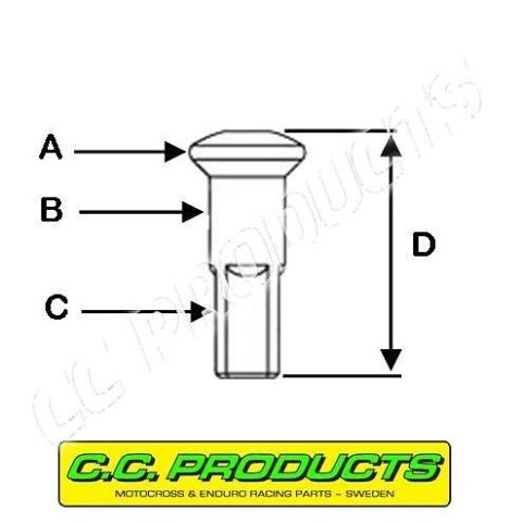 CC NYPEL 8G/300 (3,96MM GWINT, 7,6MM GŁÓWKA) (CC PRODUCTS) CC NYPEL 8G/300 (3,96MM GWINT, 7,6MM GŁÓWKA) (CC PRODUCTS)