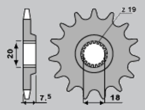 CHT WYPRZEDAŻ ZĘBATKA PRZEDNIA 340 13 HONDA CR 125 87-03 (ŁAŃC. 520) (JTF326.13) CHT WYPRZEDAŻ ZĘBATKA PRZEDNIA 340 13 HONDA CR 125 87-03 (ŁAŃC. 520) (JTF326.13)