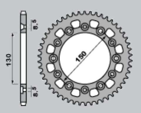 CHT ZĘBATKA TYLNA 4308 47 HONDA XR 600R 85-90 ( MOŻE ZASTĄPIĆ 245 47 ) (ŁAŃC. 520) CHT ZĘBATKA TYLNA 4308 47 HONDA XR 600R 85-90 ( MOŻE ZASTĄPIĆ 245 47 ) (ŁAŃC. 520)