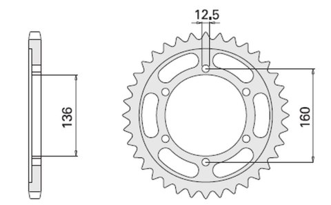 CHT ZĘBATKA TYLNA 500 40 KAWASAKI GPZ100 RX 86-88 (506-40) (ŁAŃC.630) (JTR506.40) CHT ZĘBATKA TYLNA 500 40 KAWASAKI GPZ100 RX 86-88 (506-40) (ŁAŃC.630) (JTR506.40)