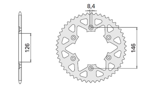 CHT ZĘBATKA TYLNA 808 41 (808-41) SUZUKI RM DR CHT ZĘBATKA TYLNA 808 41 (808-41) SUZUKI RM DR