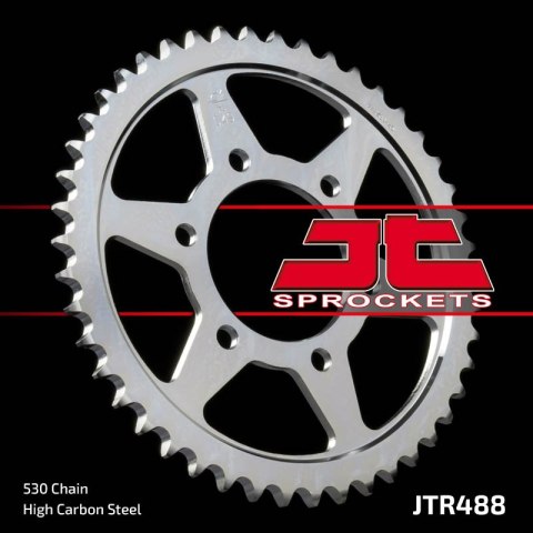 JT ZĘBATKA TYLNA 488 40 KAWASAKI KZ 650 SR 77-80, Z 500B3 81, Z 400F 8385 (48840JT) (ŁAŃC. 530) JT ZĘBATKA TYLNA 488 40 KAWASAKI KZ 650 SR 77-80, Z 500B3 81, Z 400F 8385 (48840JT) (ŁAŃC. 530)