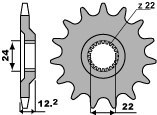 PBR ZĘBATKA PRZEDNIA 405 17 18NC APRILIA PEGASO 600`90-93 (JTF1125.17) (ŁAŃC. 520)