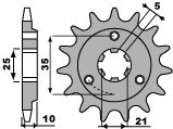 PBR ZĘBATKA PRZEDNIA 412 15 18NC (ŁAŃC. 520)