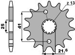 PBR ZĘBATKA PRZEDNIA 438 14 18NC SUZUKI GSX 400 F 81-86, GR 650 (-1) (ŁAŃC. 520) PBR ZĘBATKA PRZEDNIA 438 14 18NC SUZUKI GSX 400 F 81-86, GR 650 (-1) (ŁAŃC. 520)