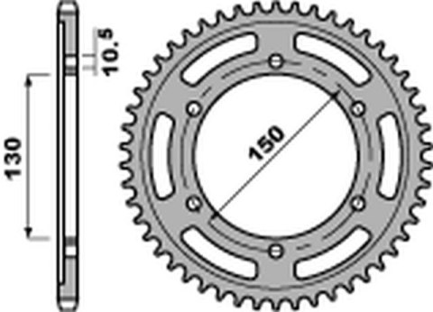 PBR ZĘBATKA TYLNA 300 39 C45 YAMAHA TRX 850 (96-00) (JTR300.39) (ŁAŃC. 525) PBR ZĘBATKA TYLNA 300 39 C45 YAMAHA TRX 850 (96-00) (JTR300.39) (ŁAŃC. 525)