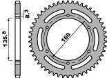 PBR ZĘBATKA TYLNA 3552 42 C45 GILERA 250 87-88, BETA 240 82-91 (ŁAŃC. 520) (JTR5.42)