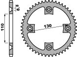PBR ZĘBATKA TYLNA 4306 56 C45 HONDA CR80/85 (JTR215.56) (ŁAŃC. 420)