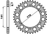 PBR ZĘBATKA TYLNA 4554 43 C45 BMW F 800 GS 08-09 (+1) ( ZASTĄPIONA PRZEZ 4550 43) (ŁAŃC. 525)