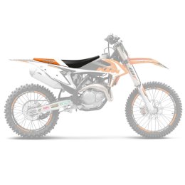 BLACKBIRD POKROWIEC / POSZYCIE NA SIEDZENIE KTM SX/SXF '19-'22, EXC '20-'23 DREAM 4 KOLOR CZARNY POMARAŃCZOWY BIAŁY