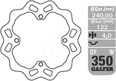 GALFER TARCZA HAMULCOWA TYŁ SUZUKI RMZ 250 '07-'19, RMZ 450 '06-'18, RMX 450Z '10-'18 WAVE (240X122X4MM) GALFER TARCZA HAMULCOWA TYŁ SUZUKI RMZ 250 '07-'19, RMZ 450 '06-'18, RMX 450Z '10-'18 WAVE (240X122X4MM)