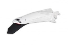 UFO BŁOTNIK TYŁ KTM EXC 125 '20-'21, EXC/EXCF(EXC-F) 150/250/300/350/450/500 TPI '20-2023 KOLOR BIAŁY ( ENDURO Z LAMPKĄ LED )