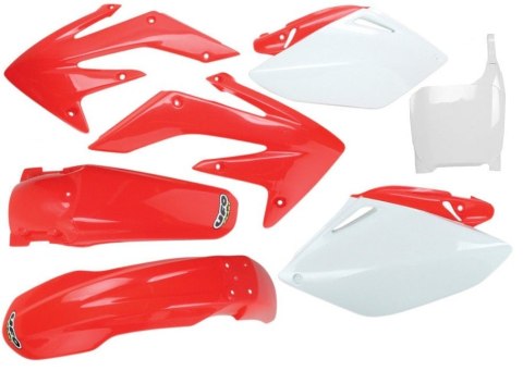 UFO KOMPLET PLASTIKÓW HONDA CRF 450 R '05-'06 KOLOR OEM (CZERWONY/BIAŁY) (HO108E999) UFO KOMPLET PLASTIKÓW HONDA CRF 450 R '05-'06 KOLOR OEM (CZERWONY/BIAŁY) (HO108E999)