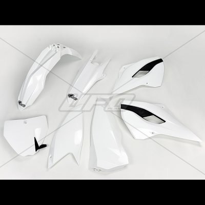 UFO KOMPLET PLASTIKÓW HUSQVARNA TC/FC 125/250/300/350/450 '14-'15 KOLOR OEM '14 (BIAŁY) (HU613E999) UFO KOMPLET PLASTIKÓW HUSQVARNA TC/FC 125/250/300/350/450 '14-'15 KOLOR OEM '14 (BIAŁY) (HU613E999)