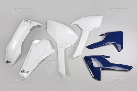 UFO KOMPLET PLASTIKÓW HUSQVARNA TE/TX 125/250/300 '17-19, FE 250/350/450/501 '17-19 KOLOR OEM (BIAŁY, OSŁONY CHŁODNIC NIEBIESKIE UFO KOMPLET PLASTIKÓW HUSQVARNA TE/TX 125/250/300 '17-19, FE 250/350/450/501 '17-19 KOLOR OEM (BIAŁY, OSŁONY CHŁODNIC NIEBIESKIE