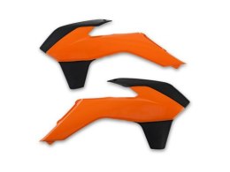 UFO OSŁONY CHŁODNICY KTM SX/SXF '13-'15, EXC '14-'16 KOLOR OEM (POMARAŃCZOWY/CZARNY)