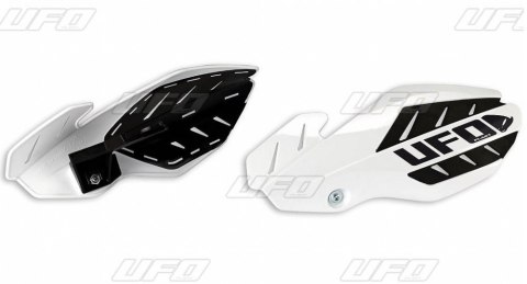 UFO OSŁONY RĄK (HANDBARY) FLAME KAWASAKI KXF 250/450 '13-'17, KOLOR BIAŁY/CZARNY (Z MOCOWANIAMI) UFO OSŁONY RĄK (HANDBARY) FLAME KAWASAKI KXF 250/450 '13-'17, KOLOR BIAŁY/CZARNY (Z MOCOWANIAMI)