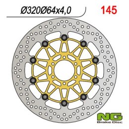 NG TARCZA HAMULCOWA PRZÓD DUCATI 916, BENELLI 750/899/900/1130 (320X64X4) (CZARNY ŚRODEK) (NA ZAMÓWIENIE)