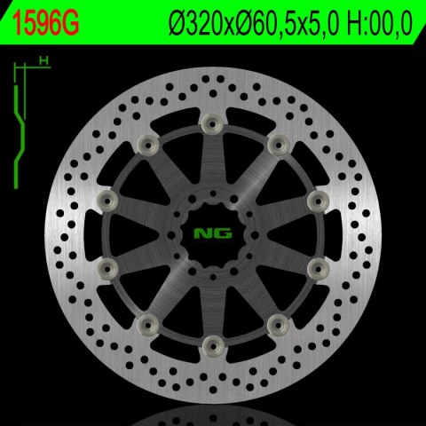NG TARCZA HAMULCOWA PRZÓD KTM DUKE 390 / ABS '17, RC 250 / 390 / ABS '17 (320X60,5X5,0MM) ŚRODEK ALUMINIOWY NG TARCZA HAMULCOWA PRZÓD KTM DUKE 390 / ABS '17, RC 250 / 390 / ABS '17 (320X60,5X5,0MM) ŚRODEK ALUMINIOWY