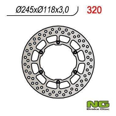 NG TARCZA HAMULCOWA PRZÓD YAMAHA YZ/YZF/WRF (245x118x3) (6X6,5MM) NG TARCZA HAMULCOWA PRZÓD YAMAHA YZ/YZF/WRF (245x118x3) (6X6,5MM)