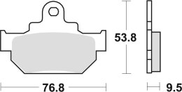 TRW ZF KLOCKI HAMULCOWE KH106/2 ORGANIC HONDA MBX 125 84, SUZUKI RM 250 86, DR 600 85-89, DR 650 90-91, PRZÓD (PROMOCJA)