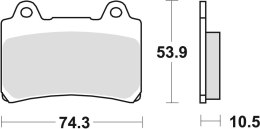 TRW ZF KLOCKI HAMULCOWE KH123 SINTER STREET YAMAHA SRX 600 88-95, FZ 750 89-94, XV 750 92-94, TDM 850 91-96, FJ 1200 88-97, XVZ 