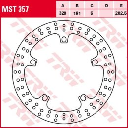 TRW ZF TARCZA HAMULCOWA PRZÓD BMW F 800 GT 13-, S 1000 / R / RR / XR 09-, R 1100 S 99-05, R 1150 R / RS / RT 00-06, K 1200 LT / 