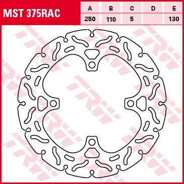 TRW ZF TARCZA HAMULCOWA TYŁ KAWASAKI Z 750 11-14, Z 800 / E VERSION 13-16, Z 1000 / SX 07-17 TRW ZF TARCZA HAMULCOWA TYŁ KAWASAKI Z 750 11-14, Z 800 / E VERSION 13-16, Z 1000 / SX 07-17