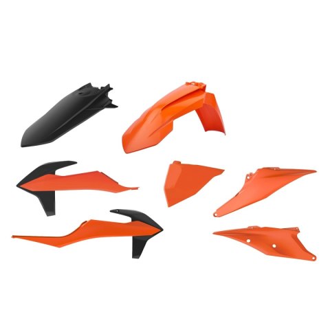POLISPORT KOMPLET PLASTIKÓW KTM EXC/EXC-F TPI '20-'23 KOLOR POMARAŃCZOWY CZARNY POLISPORT KOMPLET PLASTIKÓW KTM EXC/EXC-F TPI '20-'23 KOLOR POMARAŃCZOWY CZARNY