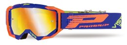 PROGRIP GOGLE PG3303-272 FL VISTA KOLOR NIEBIESKI/POMARAŃCZOWY FLUO (SZYBA PG3347 ŻÓŁTA LUSTRZANA ANTISCRATCH, NO FOG, ANTI UV +