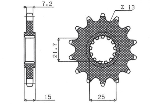 SUNSTAR ZĘBATKA PRZEDNIA 2082 14 KAWASAKI ZX 6R '95-'97 (JTF1182.15) (208214JT) - WYPRZEDAŻ SUNSTAR ZĘBATKA PRZEDNIA 2082 14 KAWASAKI ZX 6R '95-'97 (JTF1182.15) (208214JT) - WYPRZEDAŻ