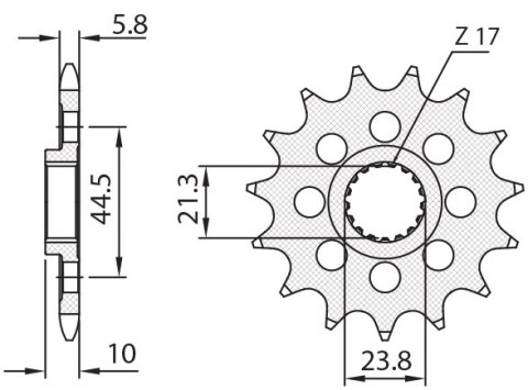 SUNSTAR ZĘBATKA PRZEDNIA 2133 13 SUZUKI RMZ 450 '08-'12 (JTF1441.13) (ŁAŃC. 520) (213313JT) SUNSTAR ZĘBATKA PRZEDNIA 2133 13 SUZUKI RMZ 450 '08-'12 (JTF1441.13) (ŁAŃC. 520) (213313JT)