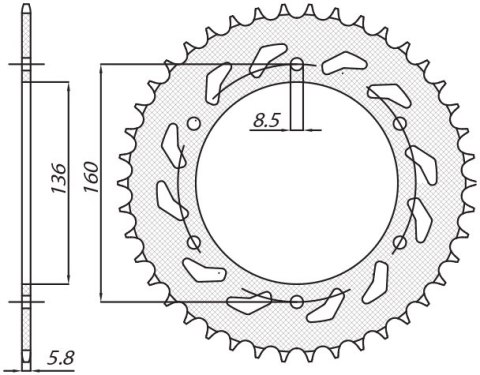 SUNSTAR ZĘBATKA TYLNA 3552 42 APRILIA PEGASO 600 '90-'93, PEGASO 650 '92-'04, BMW F650 '92-'04 (JTR5.42)* (ŁAŃC.520) (355242JT) SUNSTAR ZĘBATKA TYLNA 3552 42 APRILIA PEGASO 600 '90-'93, PEGASO 650 '92-'04, BMW F650 '92-'04 (JTR5.42)* (ŁAŃC.520) (355242JT)