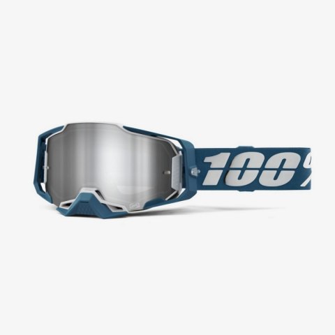 100 PROCENT GOGLE ARMEGA ALBAR - FLASH SILVER LENS - KOLOR NIEBIESKI/SREBRNY SZYBKA SREBRNE LUSTRO 100 PROCENT GOGLE ARMEGA ALBAR - FLASH SILVER LENS - KOLOR NIEBIESKI/SREBRNY SZYBKA SREBRNE LUSTRO