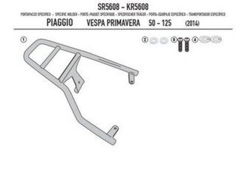 KAPPA STELAŻ KUFRA CENTRALNEGO PIAGGIO Vespa Primavera 50-125-150 (14-19), Vespa Sprint 50-125-150 (14-19) ( BEZ PŁYTY ) KAPPA STELAŻ KUFRA CENTRALNEGO PIAGGIO Vespa Primavera 50-125-150 (14-19), Vespa Sprint 50-125-150 (14-19) ( BEZ PŁYTY )
