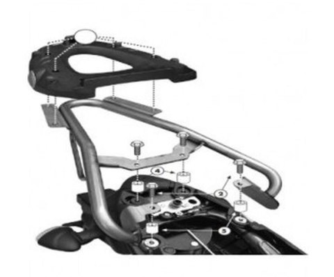KAPPA STELAŻ KUFRA CENTRALNEGO SUZUKI GLADIUS 650 (09-16) ( Z PŁYTĄ MONOLOCK ) KAPPA STELAŻ KUFRA CENTRALNEGO SUZUKI GLADIUS 650 (09-16) ( Z PŁYTĄ MONOLOCK )