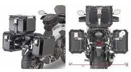KAPPA STELAŻ KUFRÓW BOCZNYCH MONOKEY CAM SIDE HONDA CB 500 X (19-20) - POD KUFRY KFR K'FORCE ALU