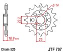 JT ZĘBATKA PRZEDNIA 2145 17 APRILIA 450/550 RXV-SXV 06-12 (214517JT) (ŁAŃC.520) NA ZAMÓWIENIE